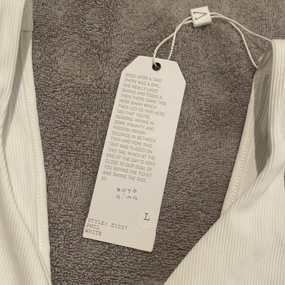 Boys + Arrows Reversible White Phil Bikini Top - Picture 11 of 12